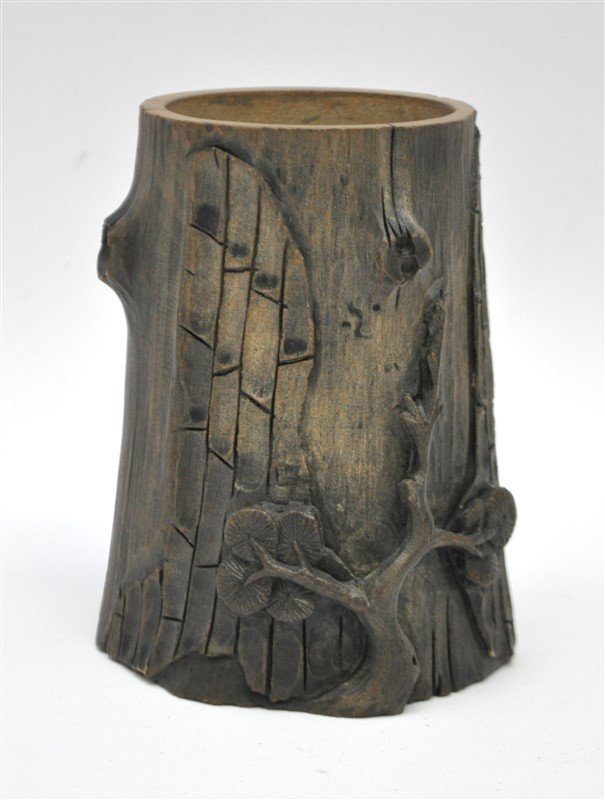CHINESE YIXING TREE TRUNK-FORM BRUSH POT (1 of 6)