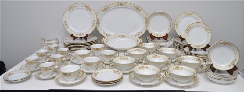LARGE SET OF HAND PAINTED MEITO CHINA (1 of 7)