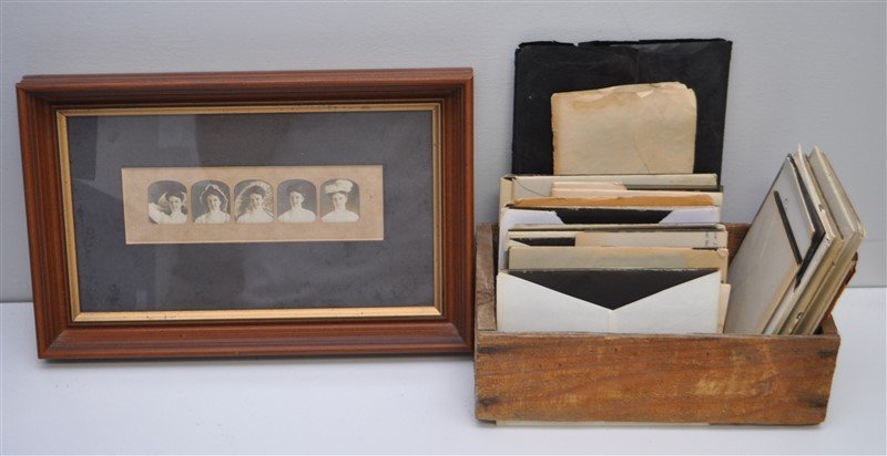 ROYAL BAILEY FARNUM RISD 64 ANTIQUE GLASS NEGATIVES - (1 of 8)