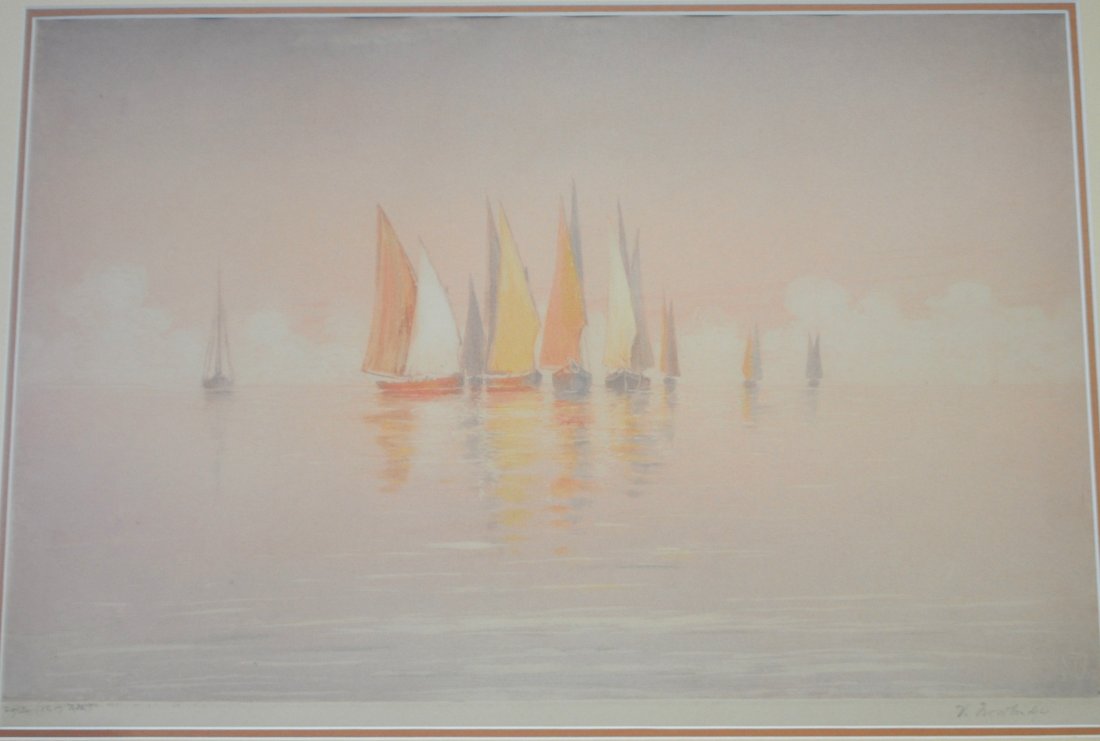 VAUGHAN TROWBRIDGE (1869-1945) SAILBOATS (1 of 8)