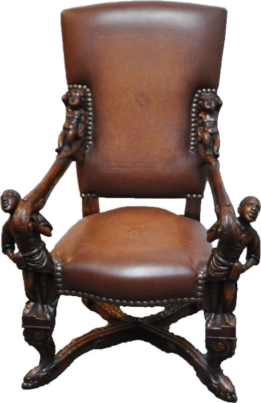 THEODORE ALEXANDER HANDCARVED DARK WALNUT CHAIR (1 of 10)
