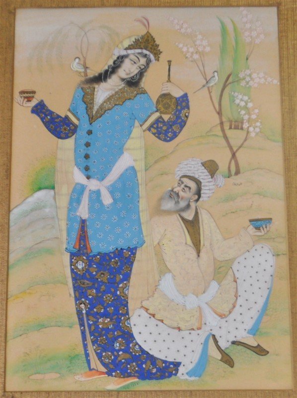 QAJAR DYNASTY IRAN 19th CENTURY PAINTING (1 of 10)