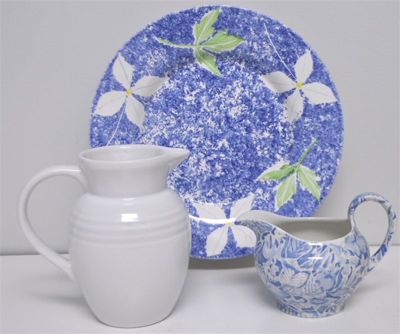 3 pc LE CREUSET - POOLE POTTERY - BURLEIGH (1 of 9)
