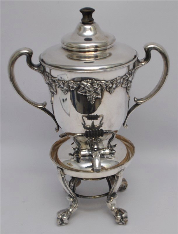 SMITH BOSTON SILVERPLATE HOT WATER URN (1 of 8)