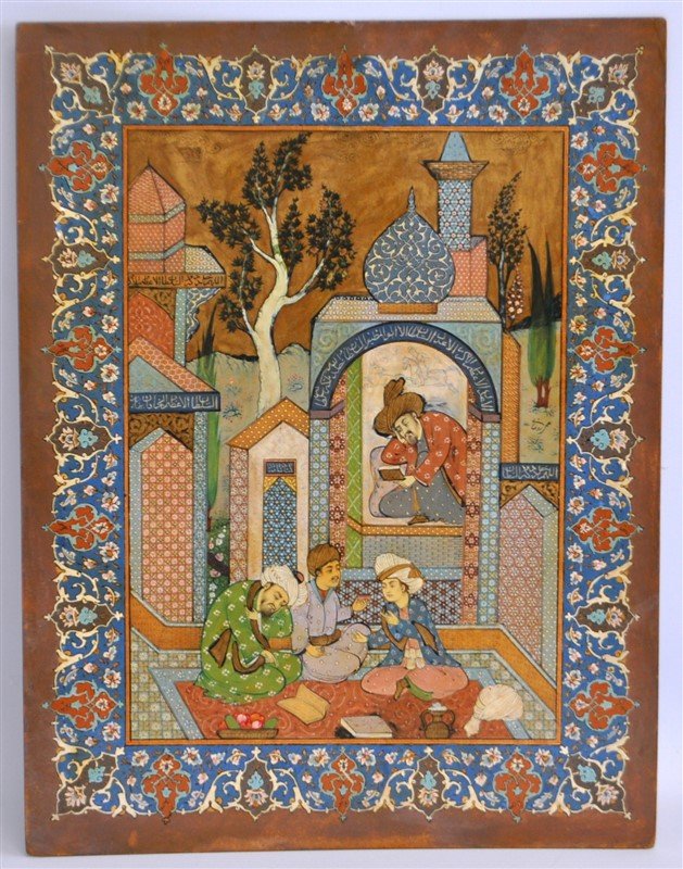 ROHANI PERSIAN WATERCOLOR PAINTING SIGNED (1 of 10)