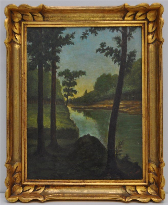 VICTOR BILLARD FRENCH OIL RIVER BANK (1 of 8)