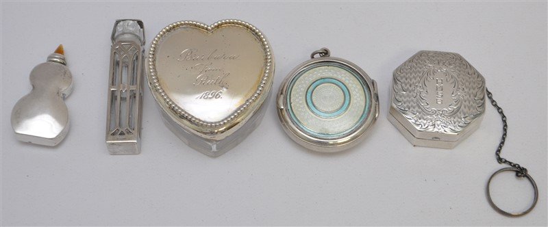 5 pc STERLING SILVER LADIES ACCOUTREMENTS (1 of 7)