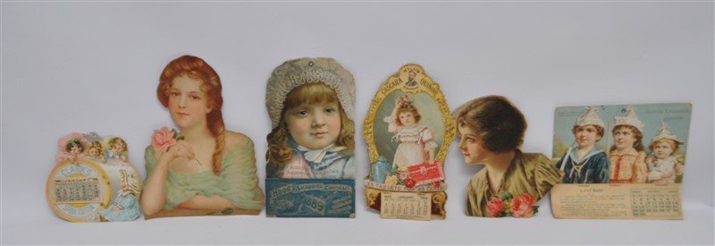 ANTIQUE VICTORIAN CALENDARS 1889,1894,1896,1903 + MORE (1 of 8)