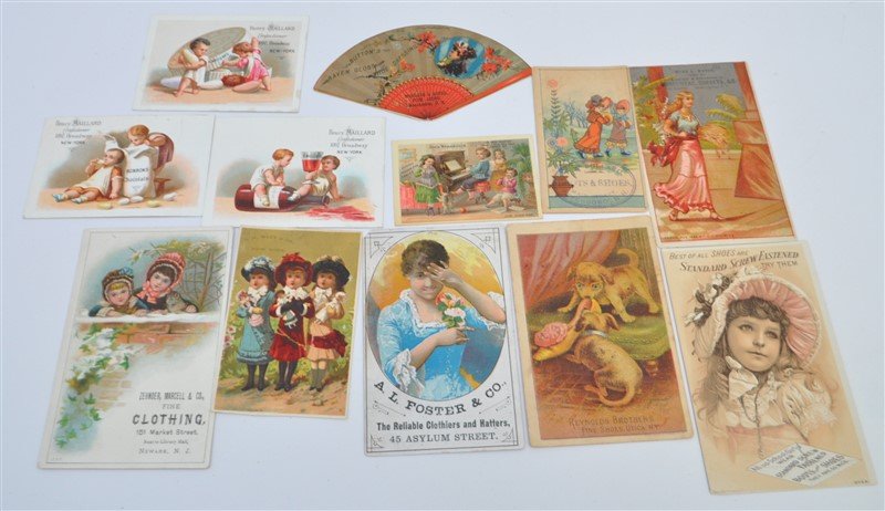 12 ORIGINAL VICTORIAN TRADE CARDS R.H. MACY - WANAMAKER (1 of 8)