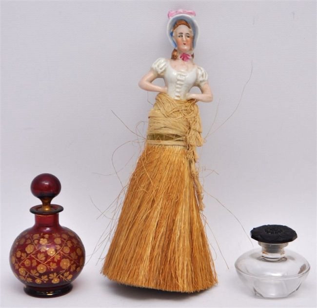 3 pc BACCARAT PERFUME - RUBY PERFUME - PORCELAIN WHISK (1 of 10)