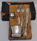 VICTORIAN EXTRA COIN SILVER PLATE CHILDRENS SET