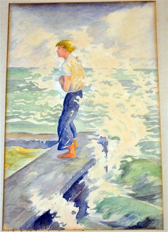 MARY WILSON BALL (1892-1984) WATERCOLOR CHARLESTON (1 of 8)