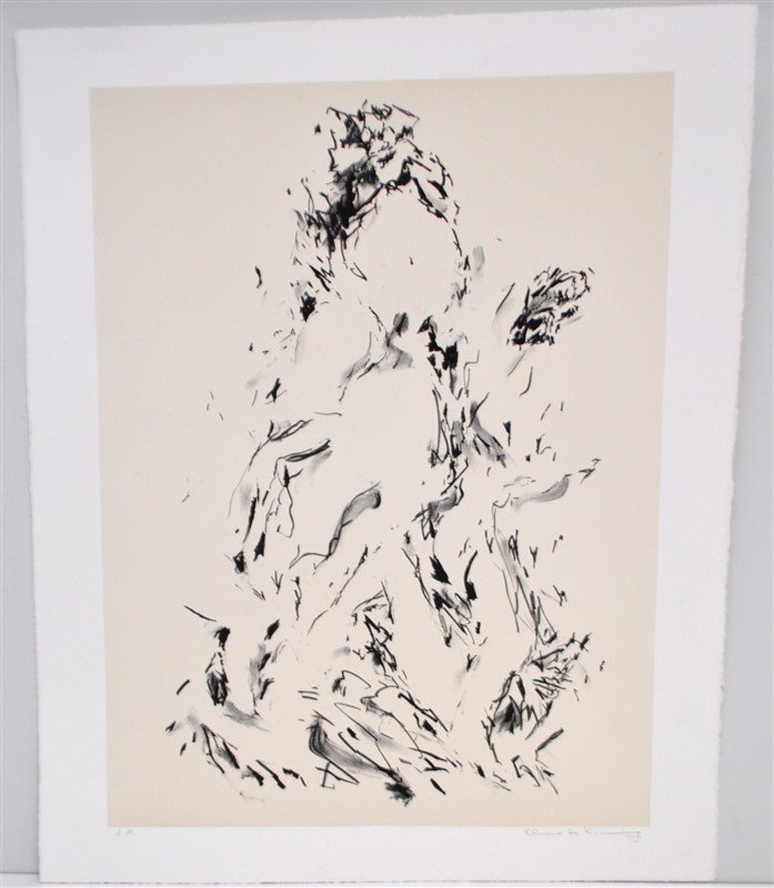 ELAINE DE  KOONING SIGNED ARTISTS PROOF LITHOGRAPH (1 of 10)