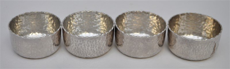 4 STERLING AMERICAN ARTS & CRAFTS SALTS / NUTS (1 of 7)