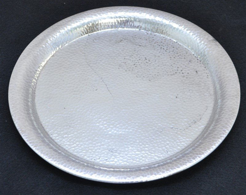 990 SILVER TOYOKOKI HAND HAMMERED SILVER TRAY (1 of 7)