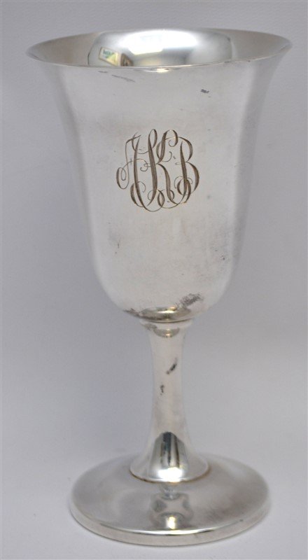 7 STERLING SILVER WATER GOBLETS WALLACE (1 of 7)