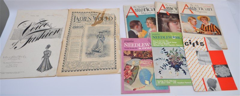 9 ANTIQUE WOMANS MAGAZINES & PATTERN BOOKS (1 of 7)