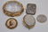 4 pc VICTORIAN MOURNING BROOCHES - 7