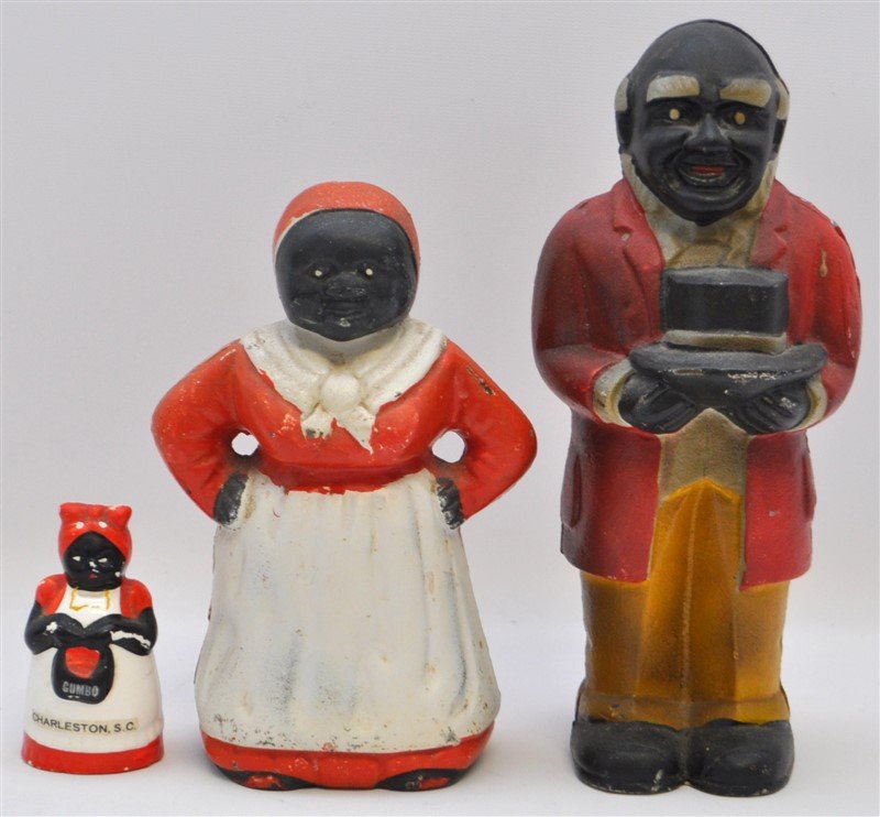 3 PC AUNT JEMIMA & UNCLE MOSES BANKS + TOOTHPICK (1 of 10)