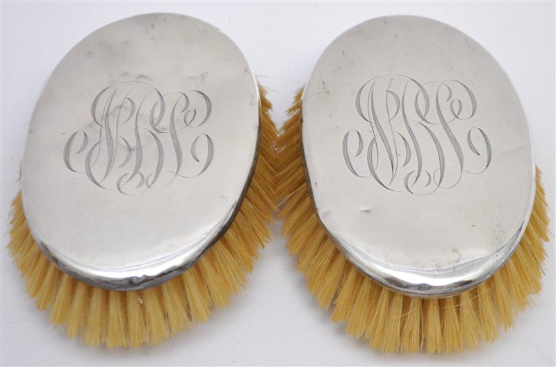 2PC STERLING SILVER BRUSHES (1 of 9)