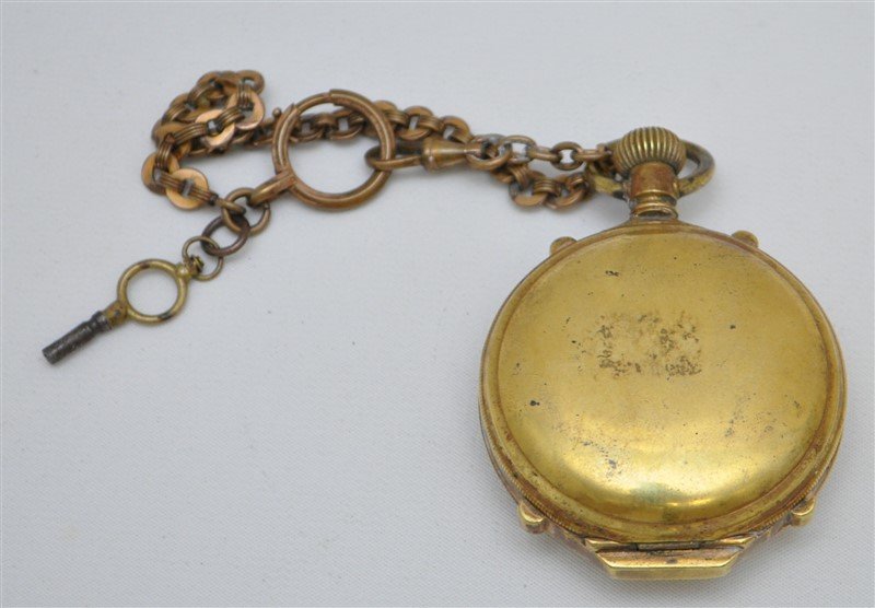 ANTIQUE KEY WIND POCKET WATCH (1 of 6)