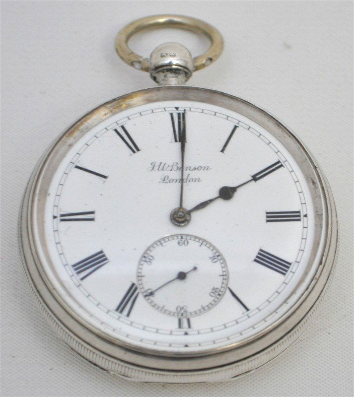 ENGLISH STERLING J W BENSON LUDGATE WATCH (1 of 9)
