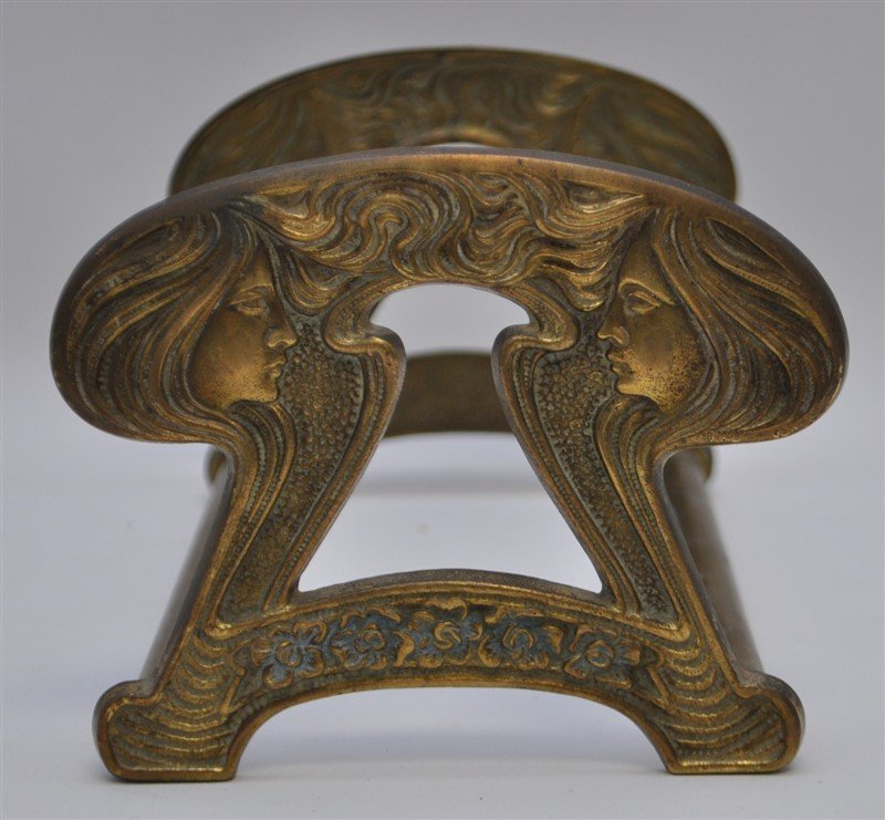 ART NOUVEAU TWIN MAIDENS BOOK RACK JUDD (1 of 6)