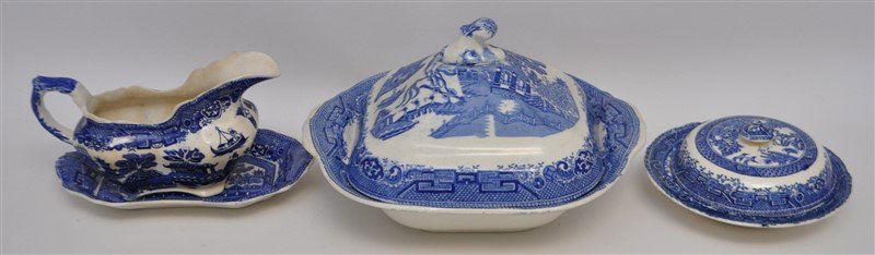 3 pc ENGLISH OLD WILLOW GRAVY  - BUTTER + (1 of 9)