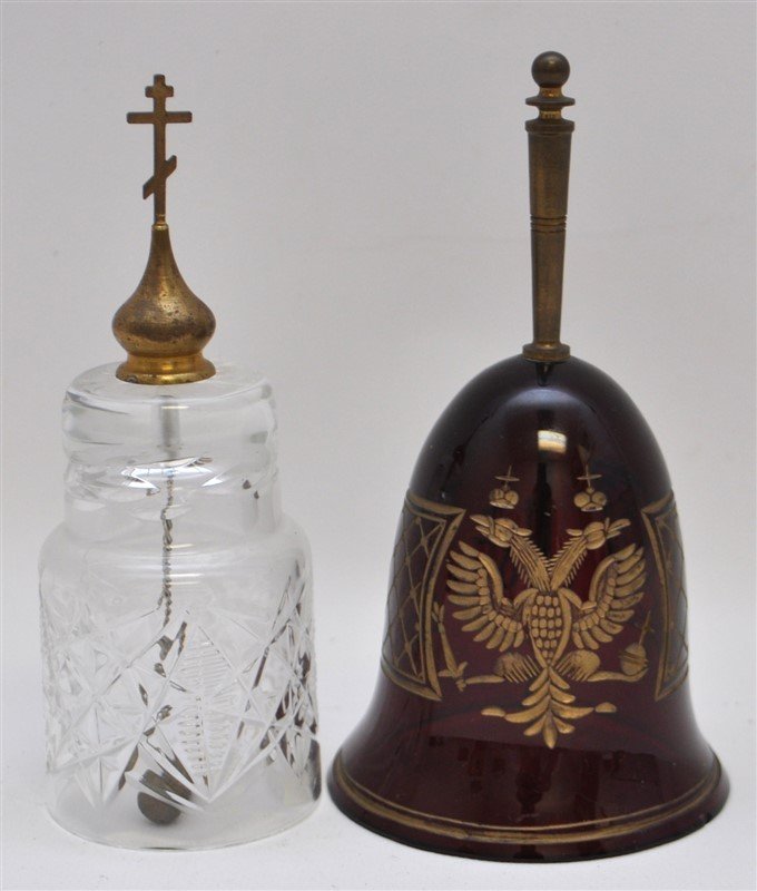 2 VINTAGE RUSSIAN CRYSTAL BELLS (1 of 6)