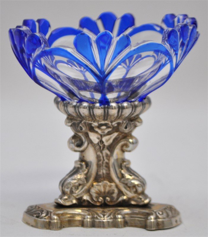 BOHEMIAN COBALT CRYSTAL MINT / MASTER SALT (1 of 8)