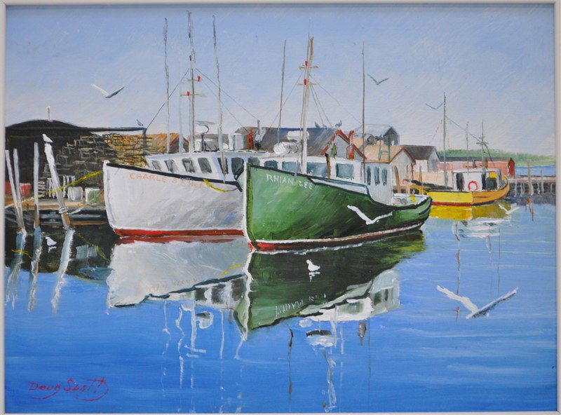 DOUG SCOTT REFLECTIONS OIL ON BOARD (1 of 7)