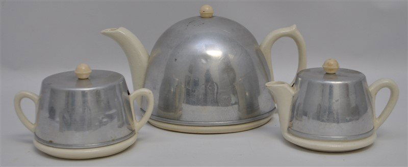 3pc ART DECO SOCIETY WARE TEA SET (1 of 10)