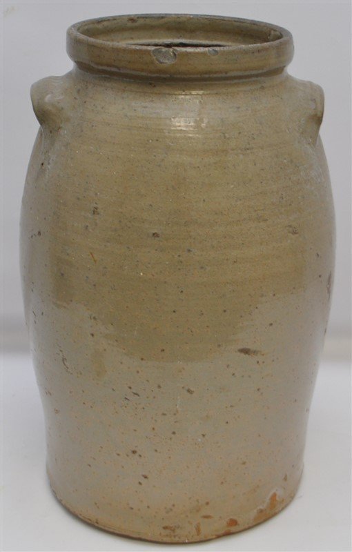 19th c. LARGE STONEWARE STORAGE JAR (1 of 10)