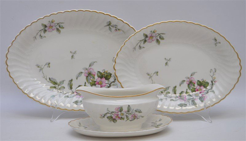 3 pc SYRACUSE CHINA APPLE BLOSSOM CHINA (1 of 7)