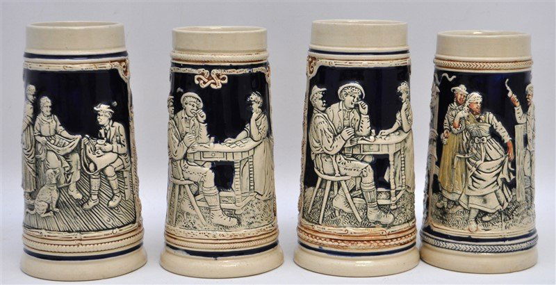 4 MARZI & REMY GERMAN BEER STEINS (1 of 8)