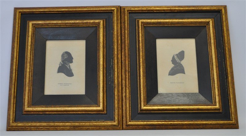 GEORGE & MARTHA WASHINGTON SILHOUETTES (1 of 6)