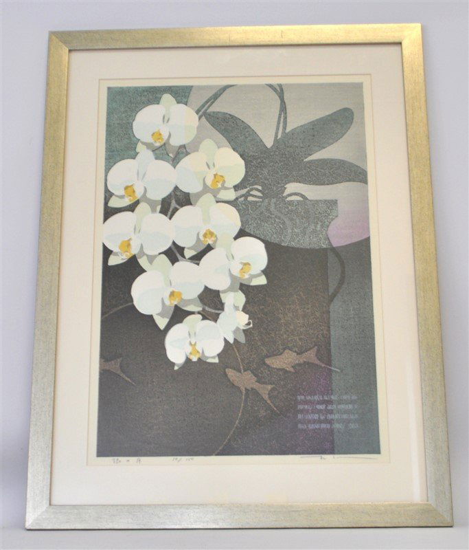 DUBAI ORCHIDS & FISH LTD ED LITHOGRAPH (1 of 7)