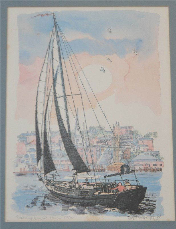 ROBERT E. KENNEDY NEWPORT LITHOGRAPH Jan 08, 2017 Charleston Estate