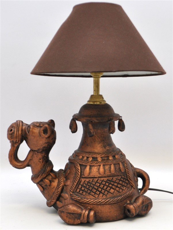 TERRACOTTA CAMEL LAMP (1 of 9)