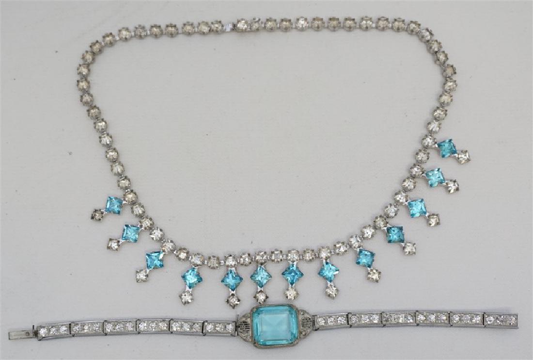 2 PC ART DECO BRACELET / NECKLACE (1 of 4)