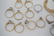 17 pc 14k GOLD RING SETTINGS - STONES & 1 EARRING - 2