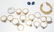 17 pc 14k GOLD RING SETTINGS - STONES & 1 EARRING - 4