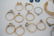 17 pc 14k GOLD RING SETTINGS - STONES & 1 EARRING - 5