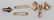4 pc VICTORIAN 14k & 9k WATCH HOLDER - SAFETY PINS
