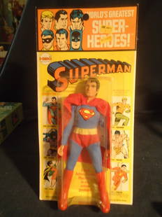 Mego SUPERMAN MIB: MINT in the blister pack. WOW! Dated 1973.