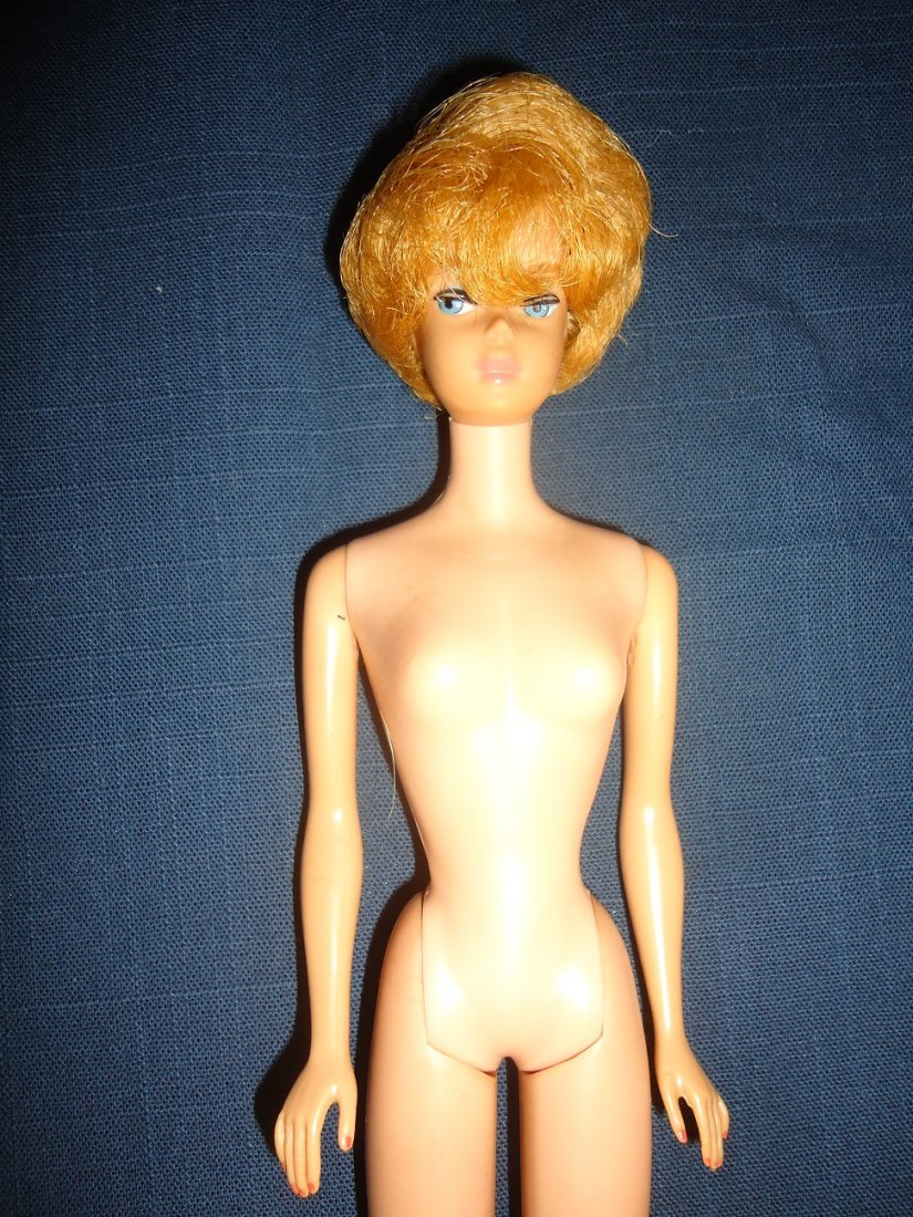 Post 1963 Blond Bubble Cut Barbie: overall good shape.