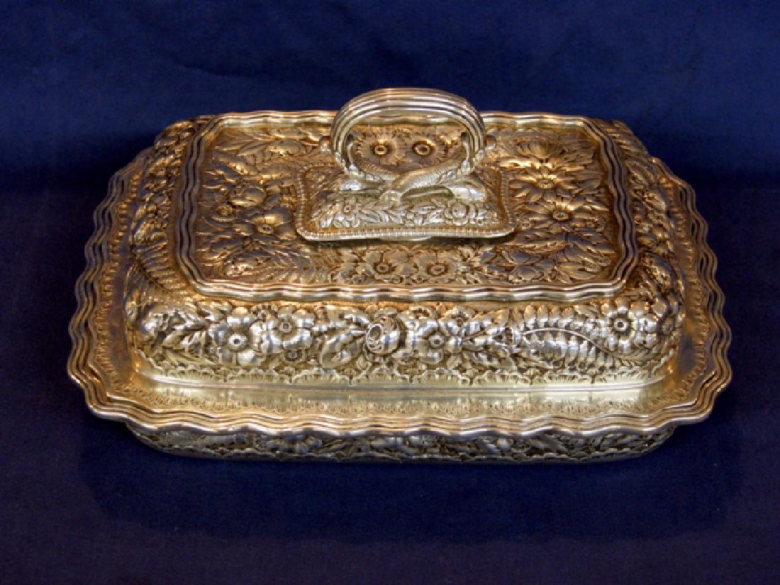 Tiffany Sterling Repousse Covered Vegetable Dish (1 of 2)