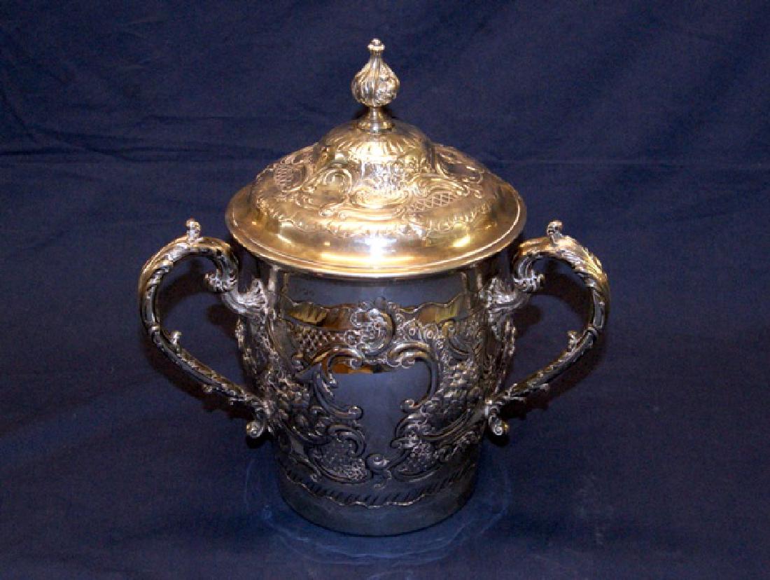 English Victorian Sterling Large Loving Cup (1 of 4)