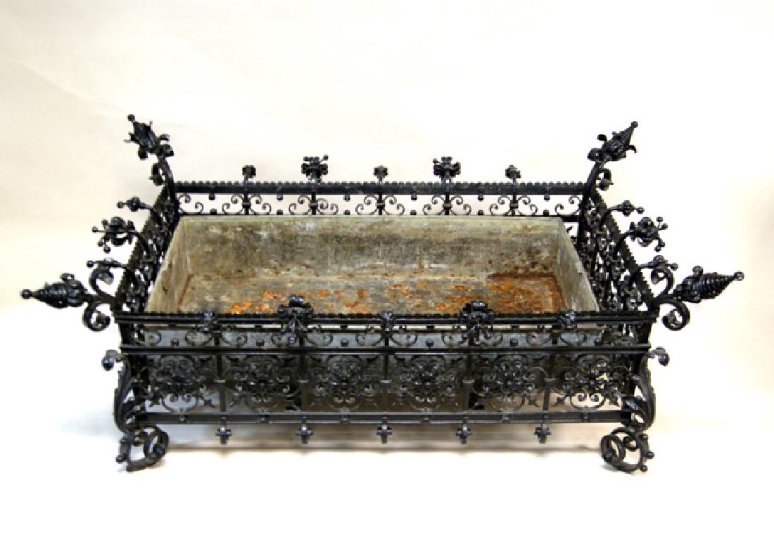 Large Vintage Iron Planter (1 of 1)