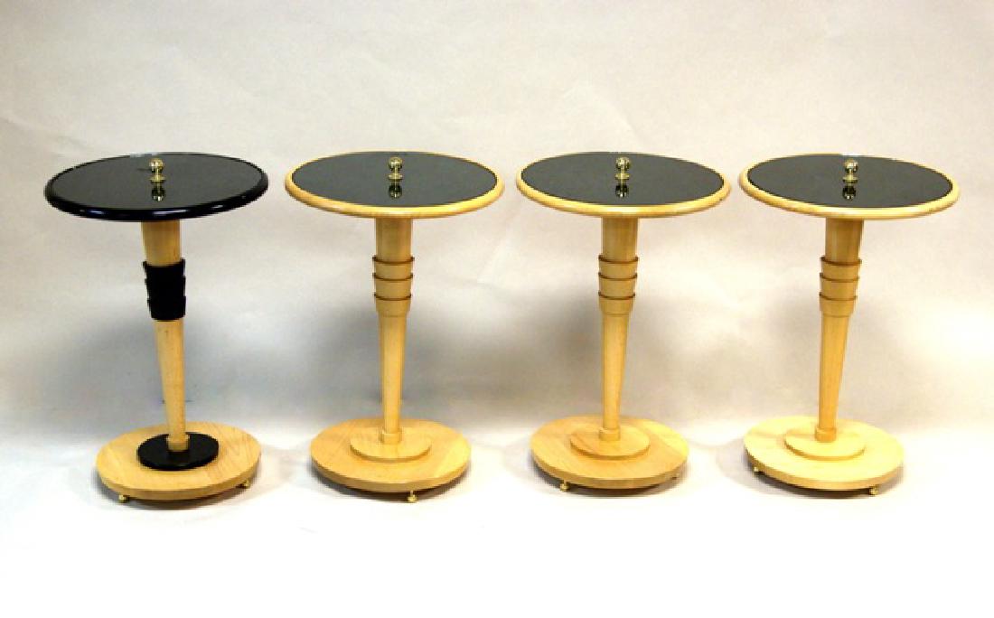 Set Four Contemporary Round End Tables (1 of 2)